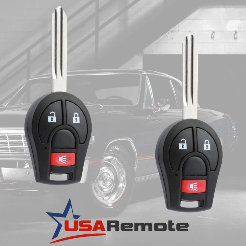 USARemote جهاز تحكم عن بُعد للدخول بدون مفتاح يناسب نيسان روج وكيوبي وجوك وفيرسا NV 2008 2009 2010 2011 2012 2013 2014 (CWTWB1U751)، مجموعة من 2 - Image 2